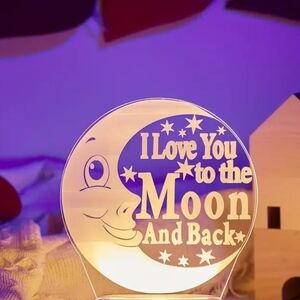 I Love You to the Moon and Back LED Light